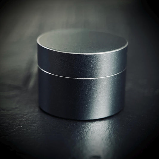 Gunmetal Aluminum Pill Capsule: Waterproof Pocket Stash Box