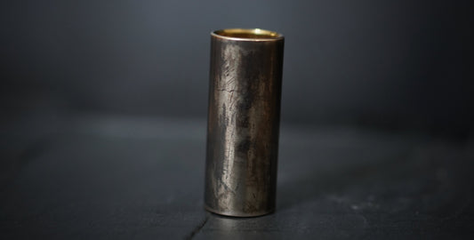 Unique Custom Aged Distressed Solid Brass Guitar Slide / Bottleneck / Finger / Guitarist / Musician / Blues / Rock / Country