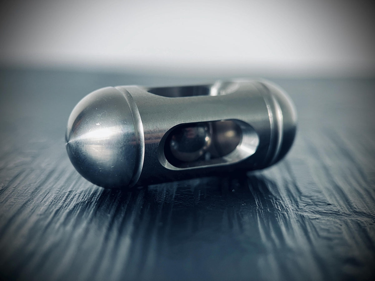 Stainless Steel EDC Silver Stress Ball Fidget Capsule Pocket Gadget Accessory | ADHD & Anxiety Relief | Calming Aid | Everyday Carry