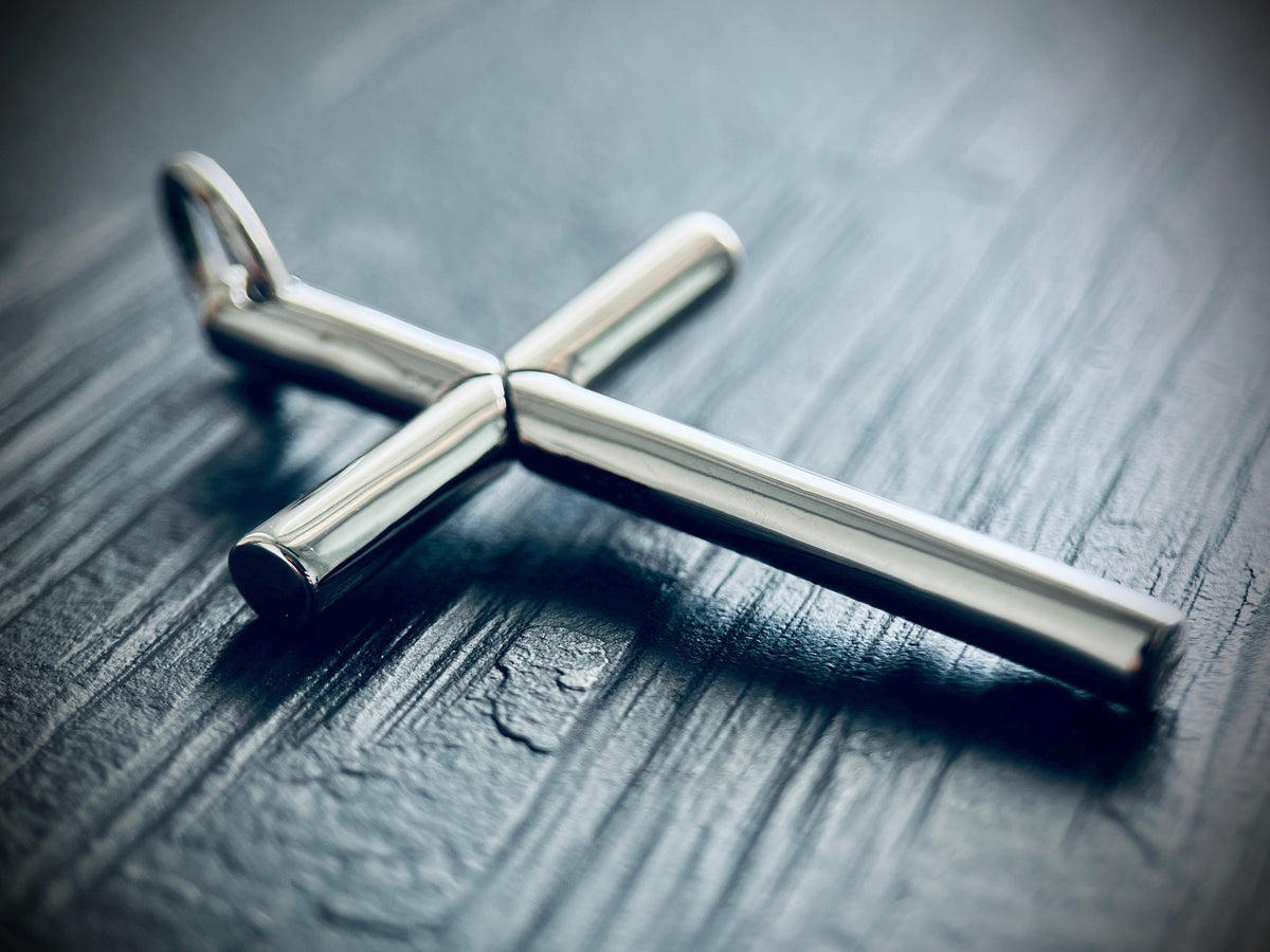 Large High Polished Handmade 925 Solid Sterling Silver Cross Crucifix Pendant