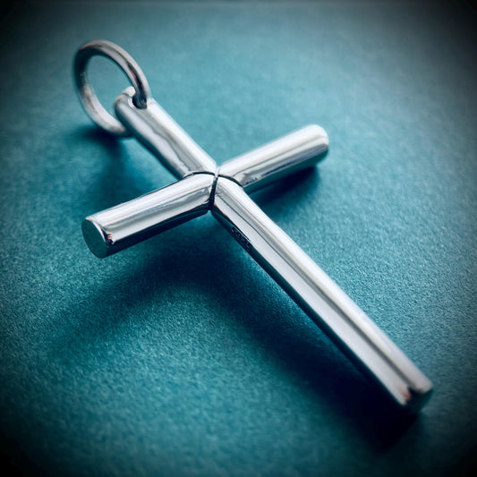 Large High Polished Handmade 925 Solid Sterling Silver Cross Crucifix Pendant