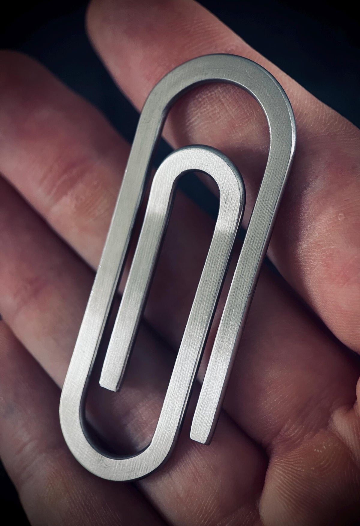 Minimalist Stainless Steel EDC Money Clip | Slim Wallet | Cash Holder | Paperclip