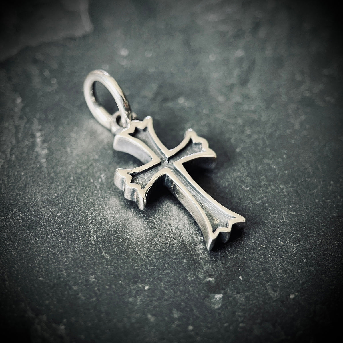 925 Sterling Silver Small Cross Pendant: Dainty Minimalist Crucifix