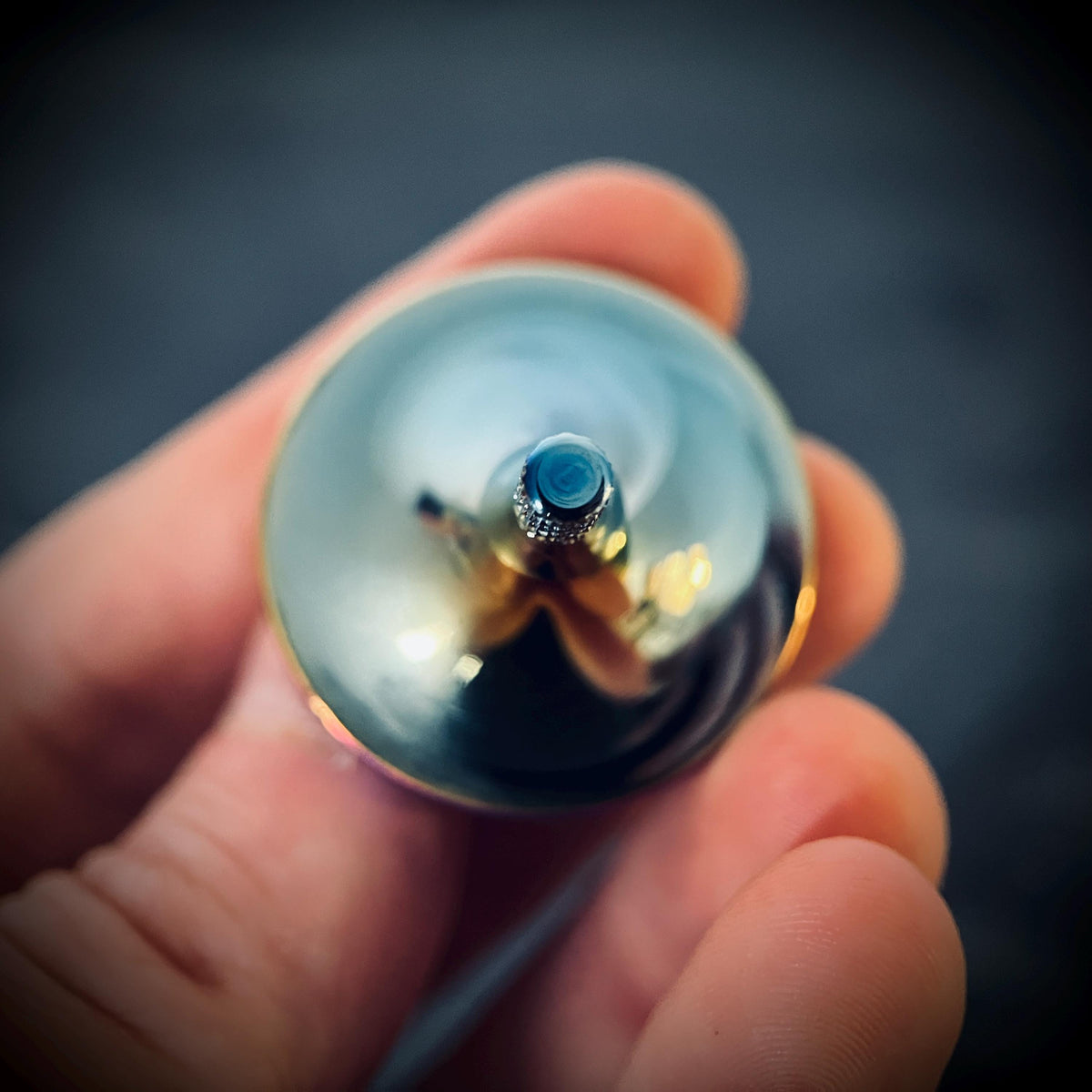 Stainless Steel Rainbow Pearlescent Spinning Top UFO | Gyroscope l Fidget | Gadget | ADHD & Anxiety Relief | Calming Aid | Everyday Carry
