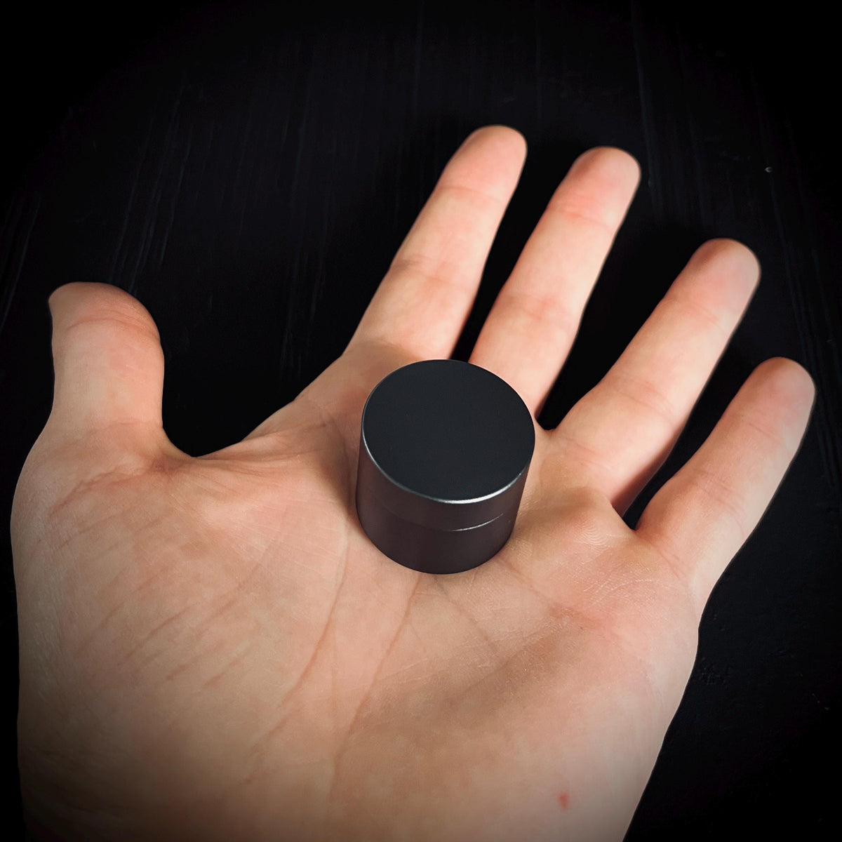 Gunmetal Aluminum Pill Capsule: Waterproof Pocket Stash Box