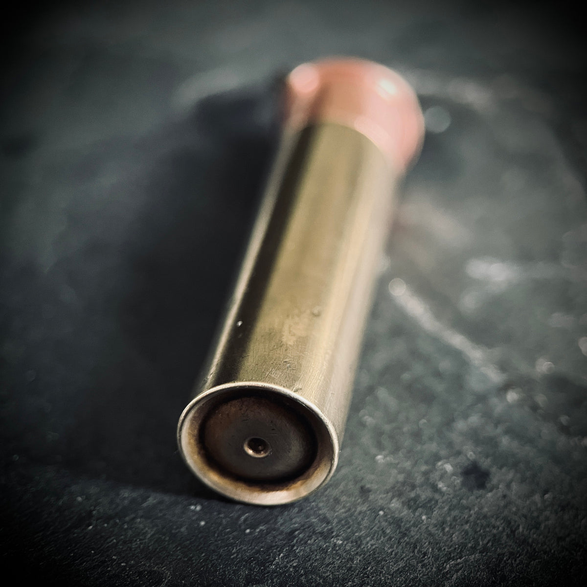 Distressed Brass & Copper Waterproof Shotgun Shell Bullet Pill Bottle Capsule Keychain / Carabiner / Survival EDC / Container / Pocket / SOS