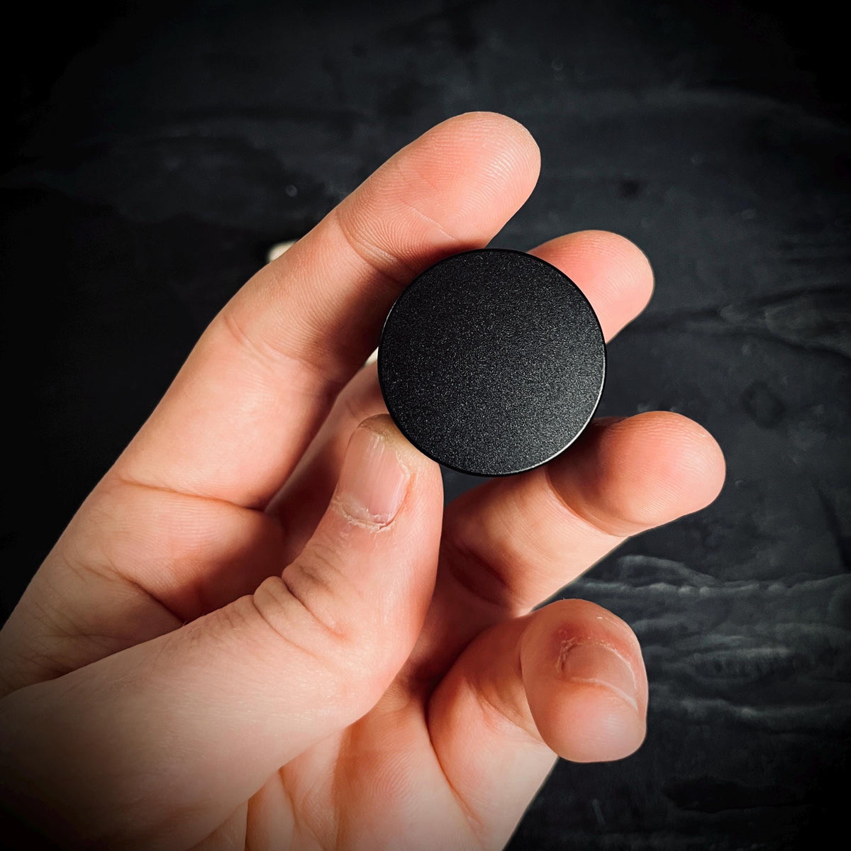 Brushed Black Aluminum Pill Capsule: Waterproof Pocket Stash Box