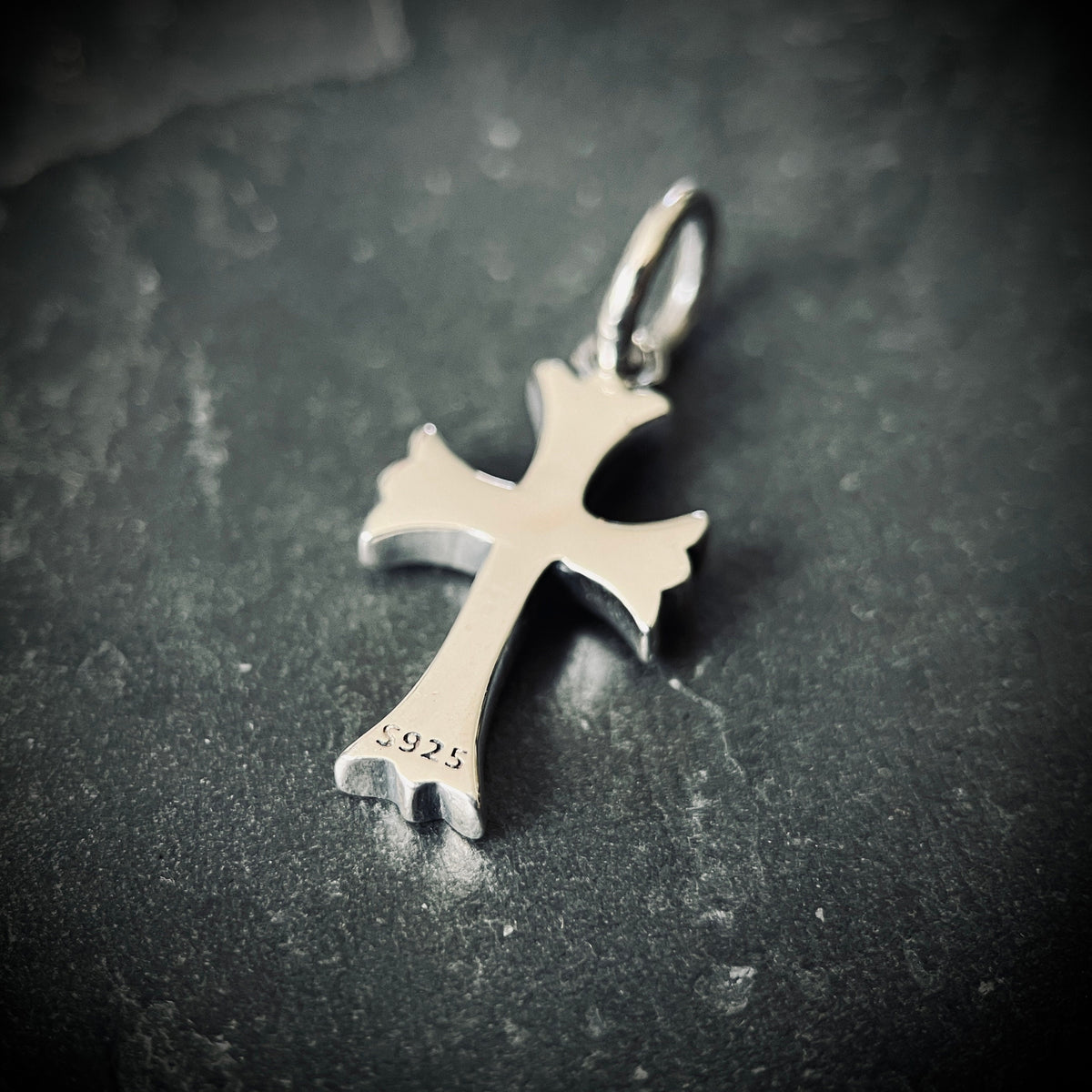 925 Sterling Silver Small Cross Pendant: Dainty Minimalist Crucifix
