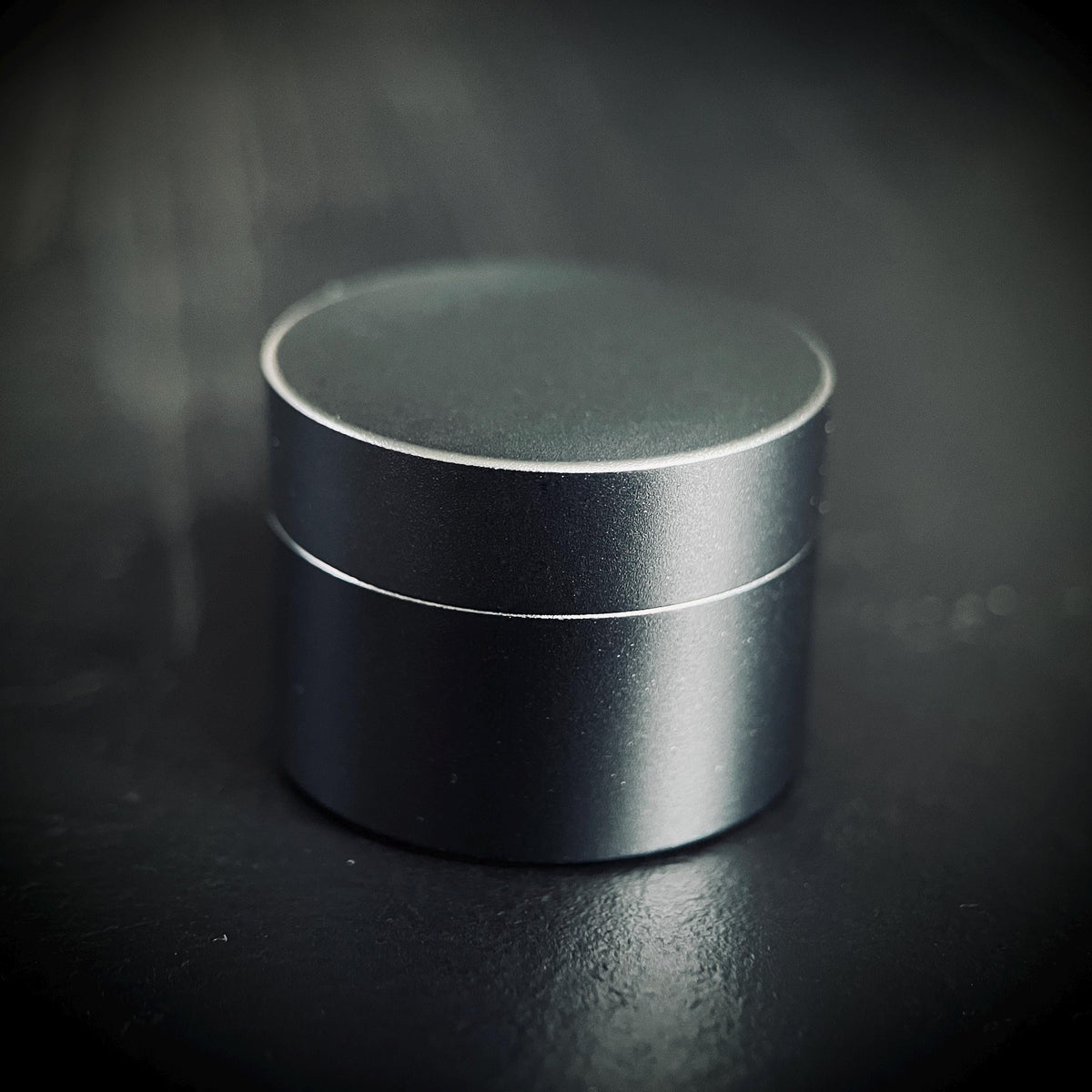 Gunmetal Aluminum Pill Capsule: Waterproof Pocket Stash Box