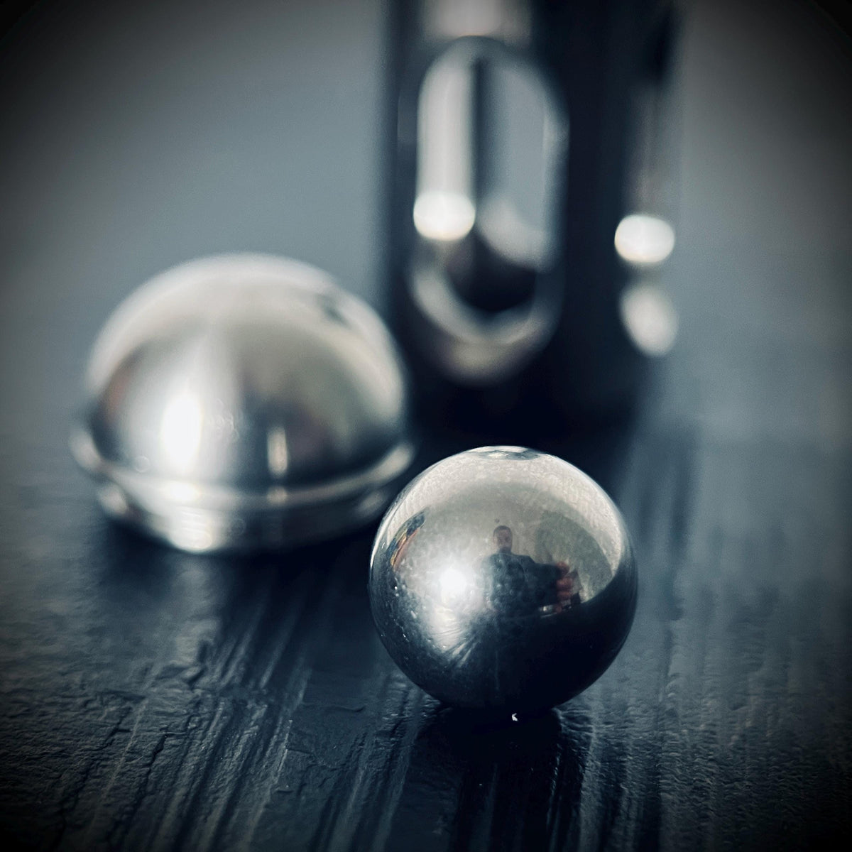 Stainless Steel EDC Silver Stress Ball Fidget Capsule Pocket Gadget Accessory | ADHD & Anxiety Relief | Calming Aid | Everyday Carry