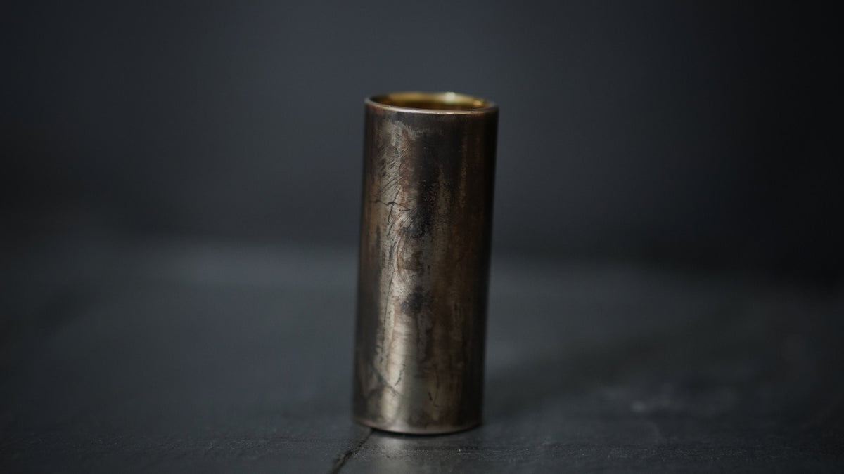Unique Custom Aged Distressed Solid Brass Guitar Slide / Bottleneck / Finger / Guitarist / Musician / Blues / Rock / Country