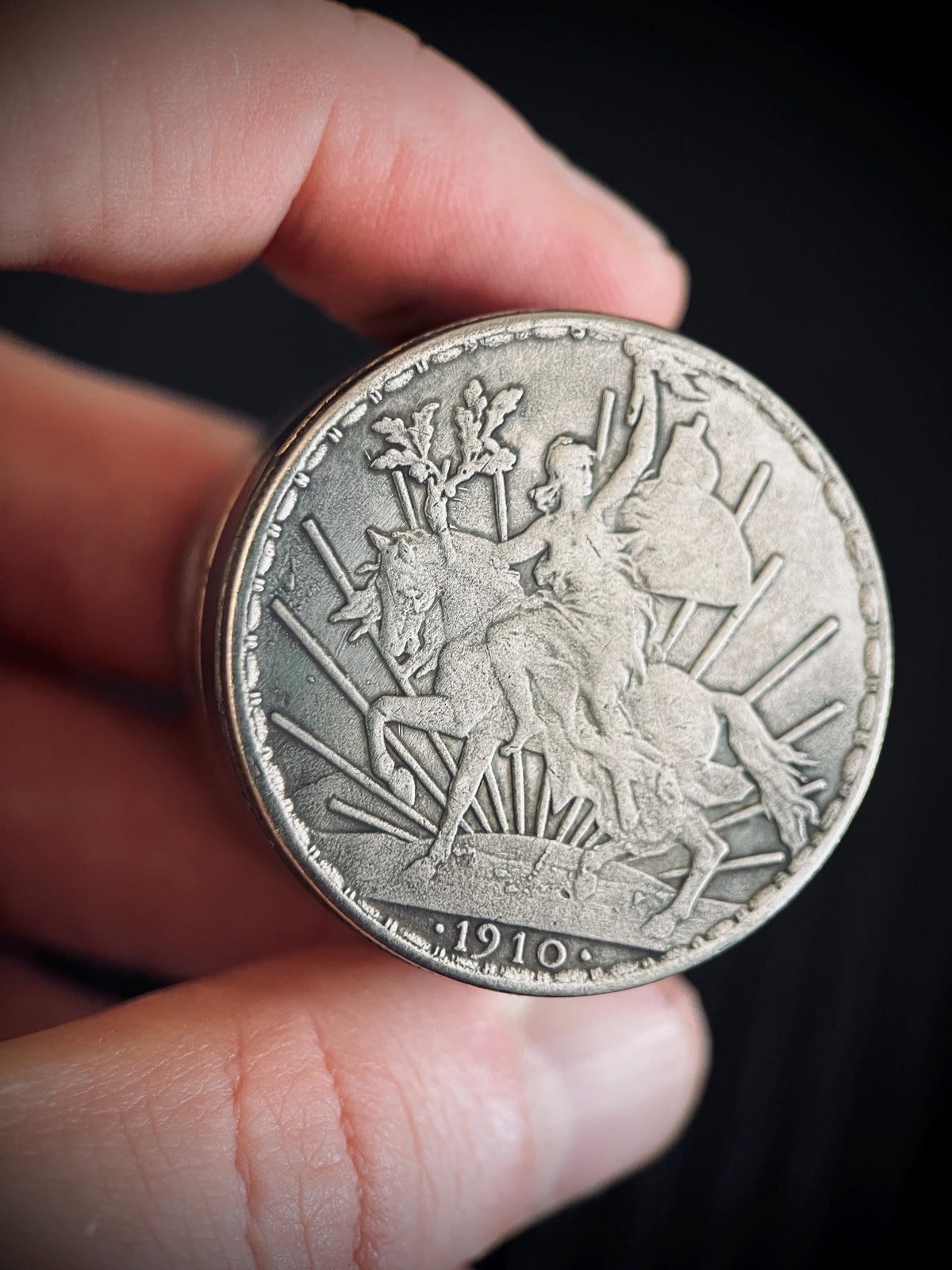Handmade Silver Peace Knight Peso Caballito Dollar Hobo Coin Brass Pill Bottle Stash Capsule Container / Pot / EDC / Medicine / Snuff Box