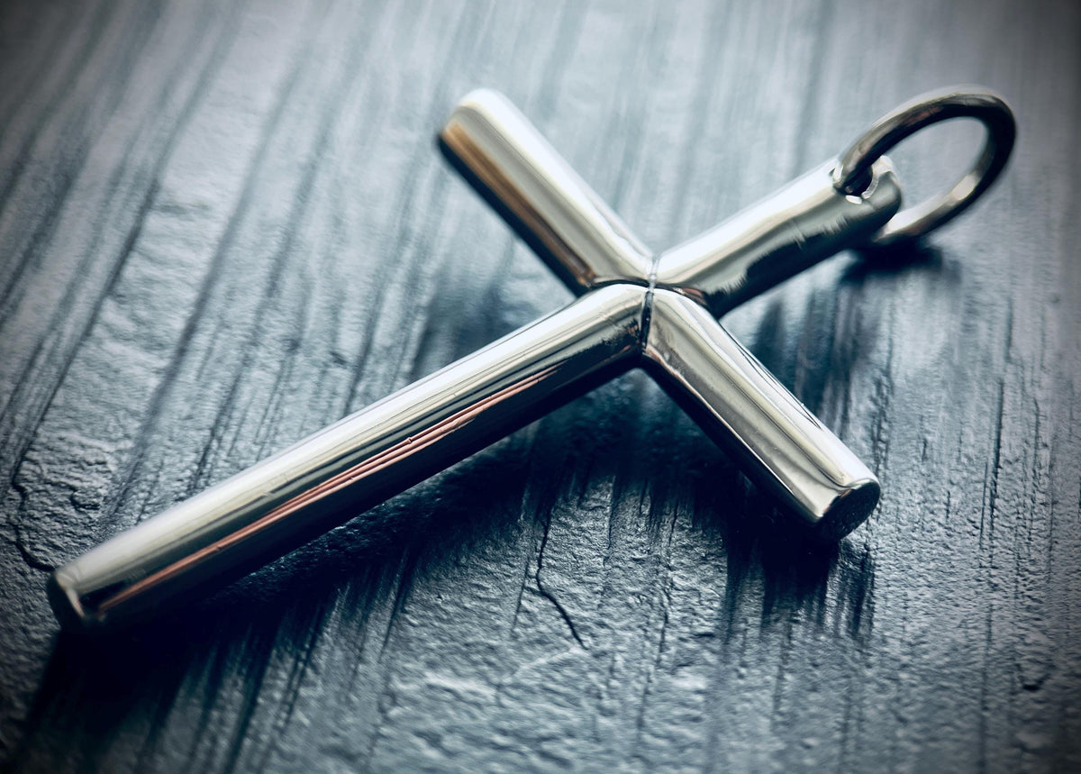 Large High Polished Handmade 925 Solid Sterling Silver Cross Crucifix Pendant