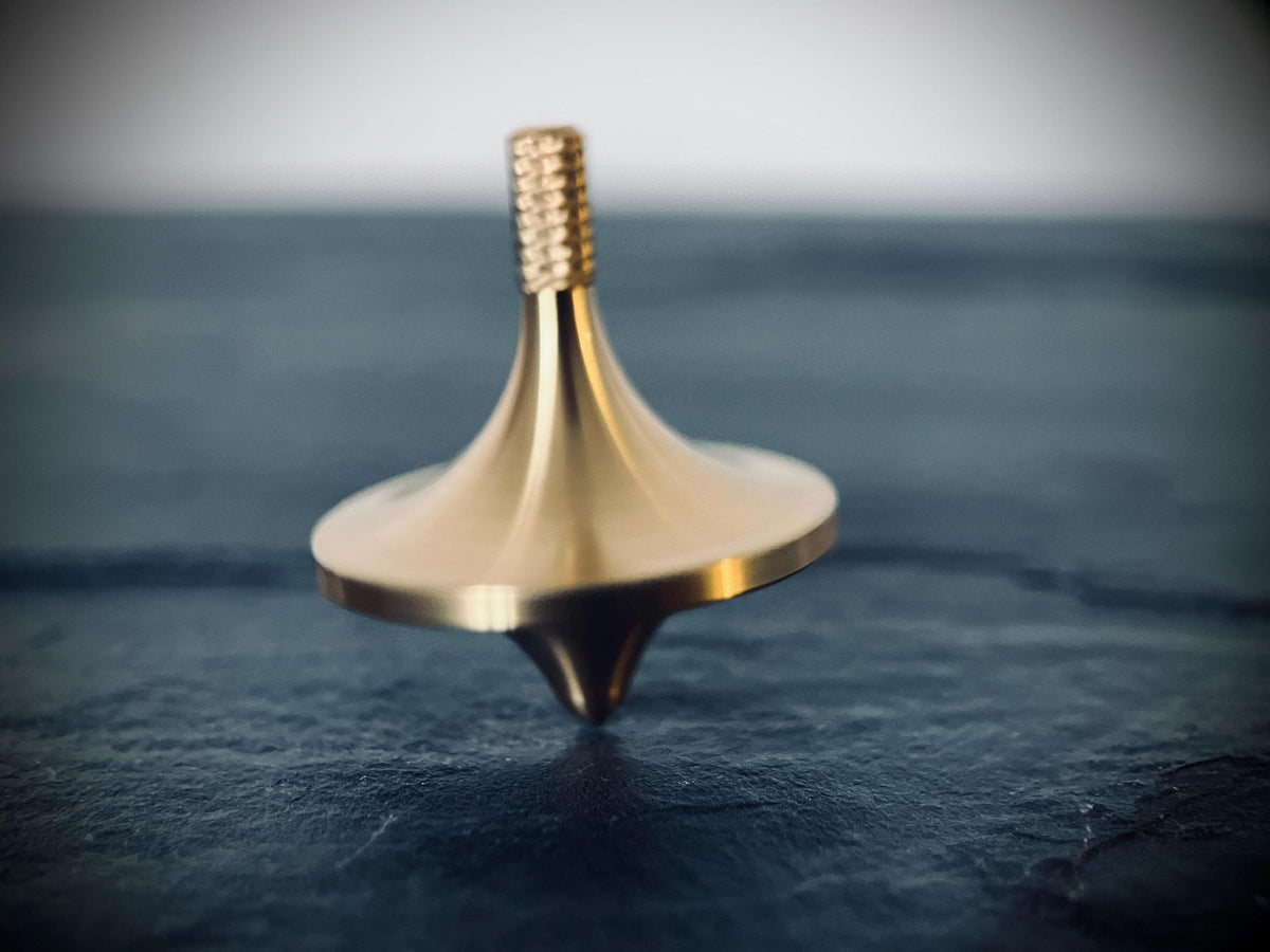 Brass Spinning Top EDC | Gyroscope l Fidget | Pocket Gadget | Accessory | ADHD & Anxiety Relief | Calming Aid | Everyday Carry