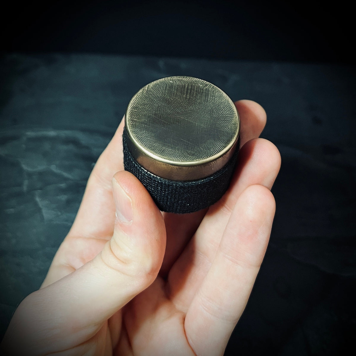 Rustic Distressed Solid Brass Vintage Pill Bottle Stash Capsule Container / Survival EDC / Matchbox / Medication / Medicine / Snuff Box
