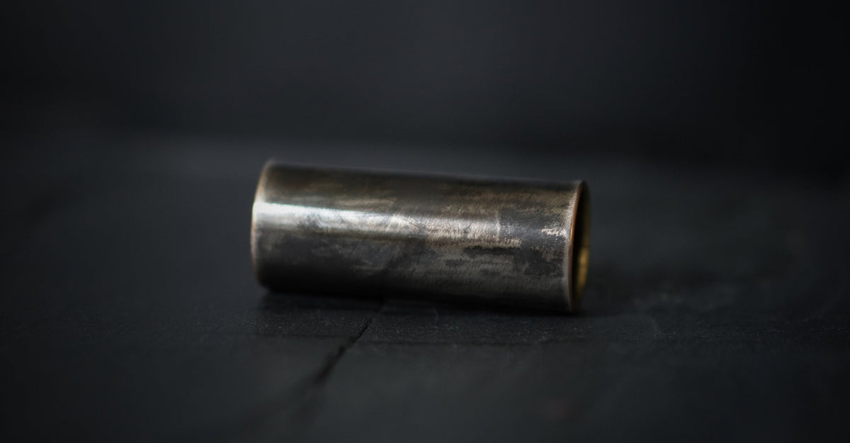 Unique Custom Aged Distressed Solid Brass Guitar Slide / Bottleneck / Finger / Guitarist / Musician / Blues / Rock / Country