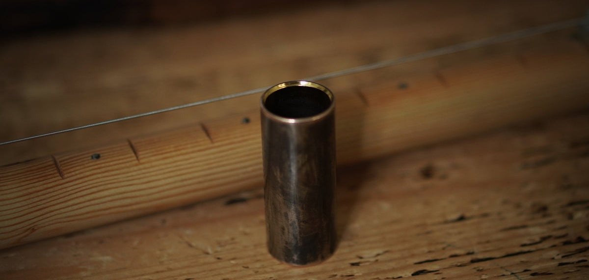 Unique Custom Aged Distressed Solid Brass Guitar Slide / Bottleneck / Finger / Guitarist / Musician / Blues / Rock / Country