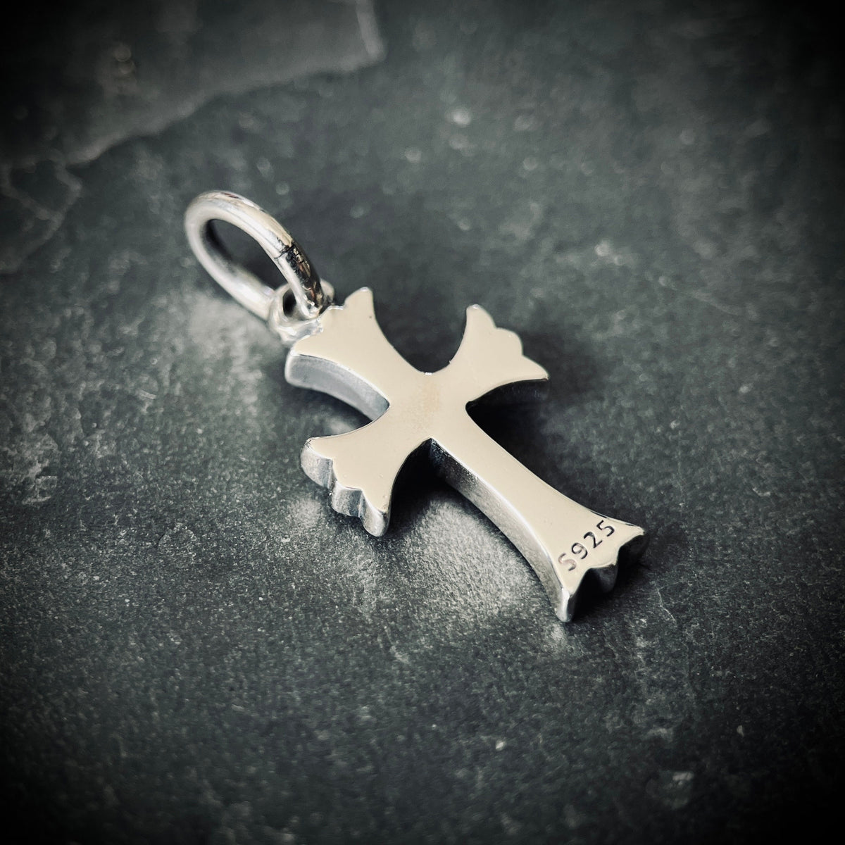 925 Sterling Silver Small Cross Pendant: Dainty Minimalist Crucifix