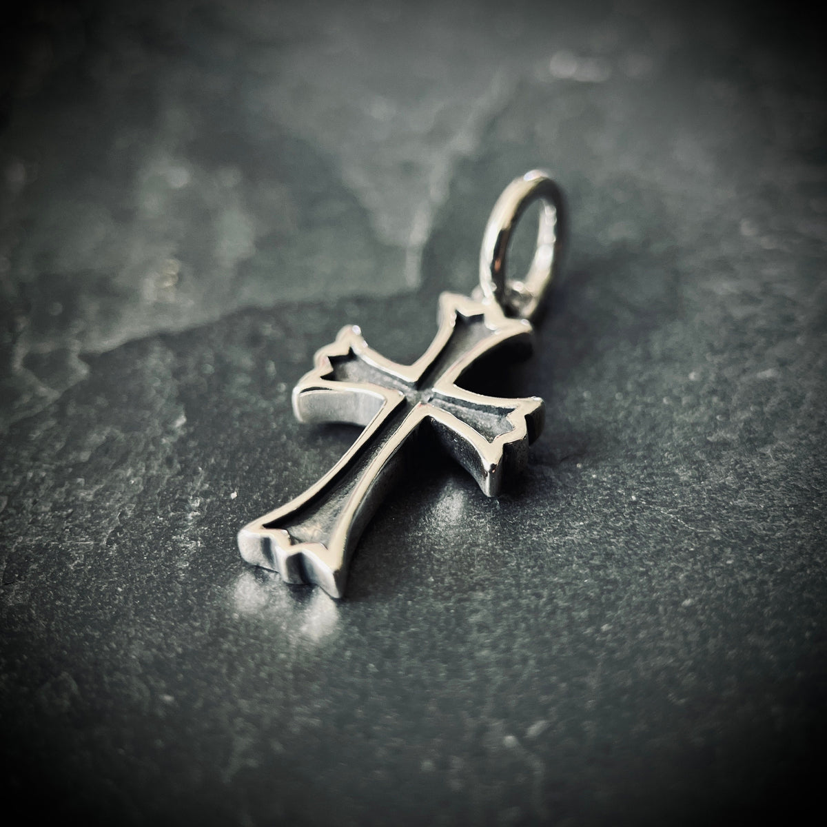 925 Sterling Silver Small Cross Pendant: Dainty Minimalist Crucifix