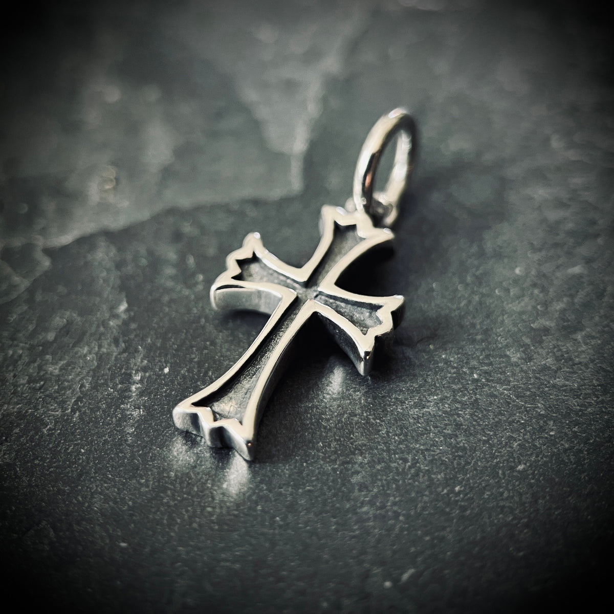 925 Sterling Silver Small Cross Pendant: Dainty Minimalist Crucifix