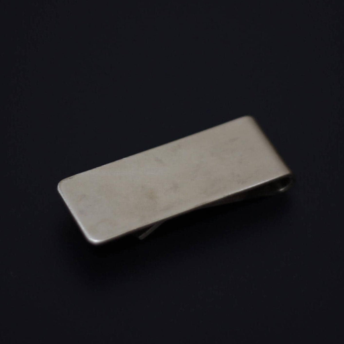 Personalised Solid Brass Money Clip – Custom Engraved Minimalist Wallet | Old English Font | EDC Gift
