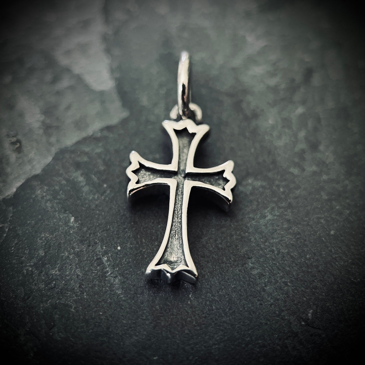 925 Sterling Silver Small Cross Pendant: Dainty Minimalist Crucifix