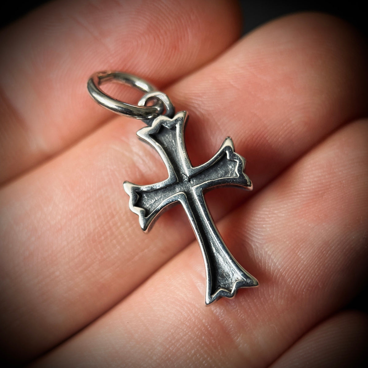 925 Sterling Silver Small Cross Pendant: Dainty Minimalist Crucifix