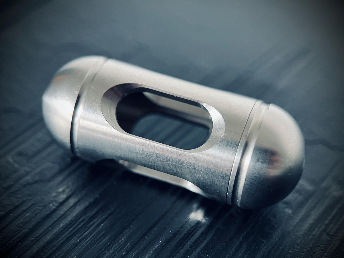 Stainless Steel EDC Silver Stress Ball Fidget Capsule Pocket Gadget Accessory | ADHD & Anxiety Relief | Calming Aid | Everyday Carry